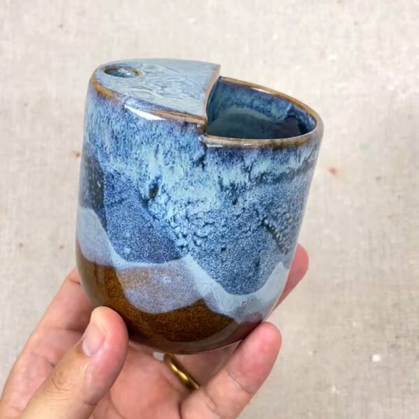 280ml Handcrafted Reactive Glaze Ceramic Coffee Mug