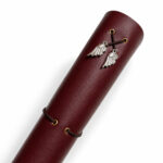 Handmade Gothic Heart Adorned Leather Journal - Image 4